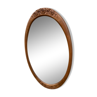 Art Deco oval mirror