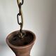 Vintage brutalist handmade German ceramic pendant lamp