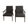 Pair of Thonet armchairs, model "boomerang"