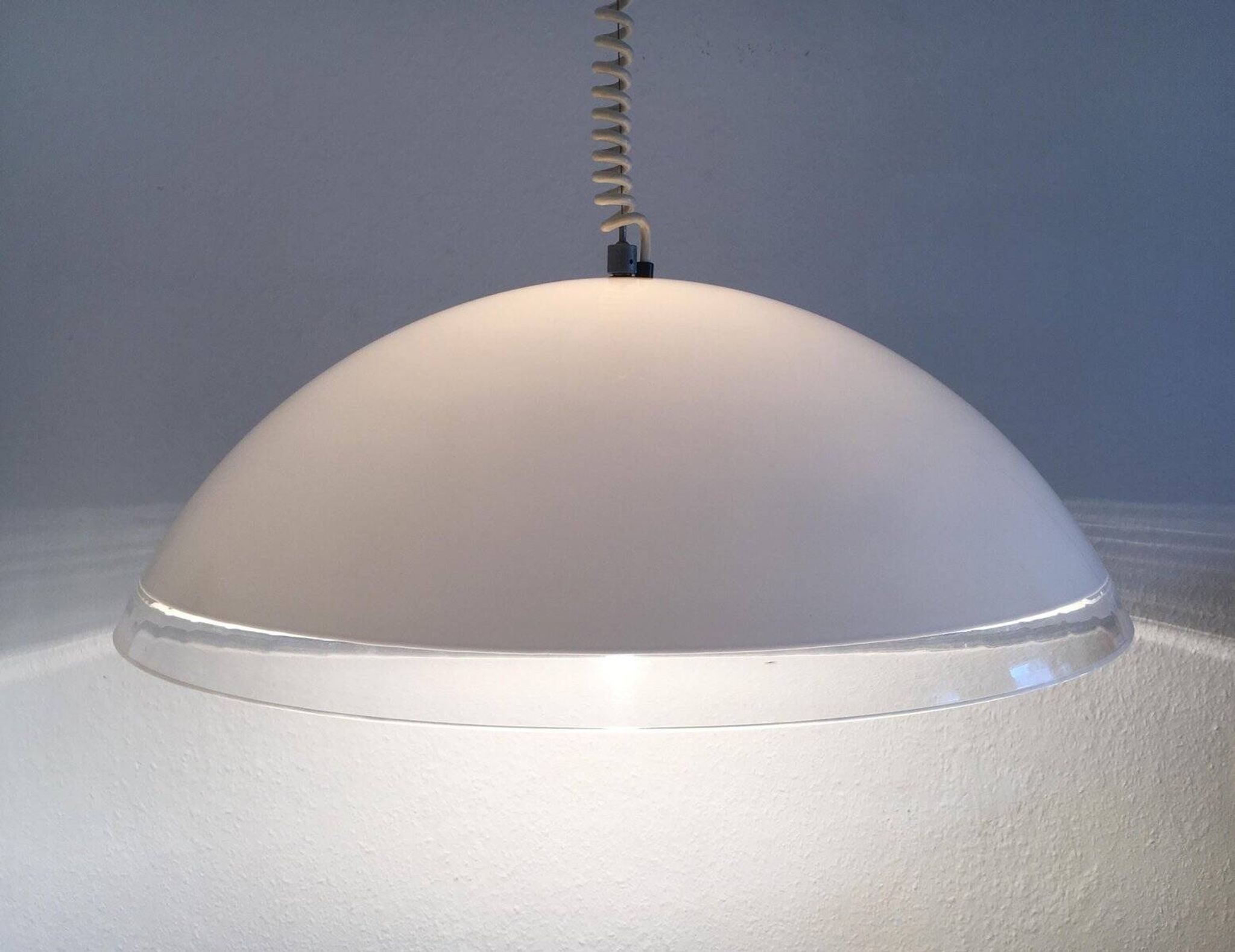 Suspended lamp model Bella di Notte vintage Italian by Franco Bresciani for Guzzini, 1970s.
