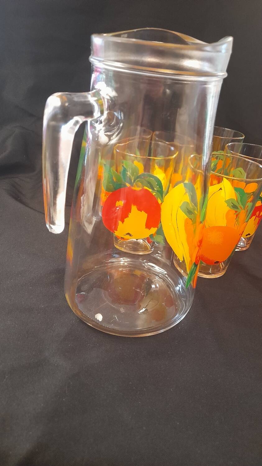 Orangeade service vmc reims 1 carafe and 6 glasses