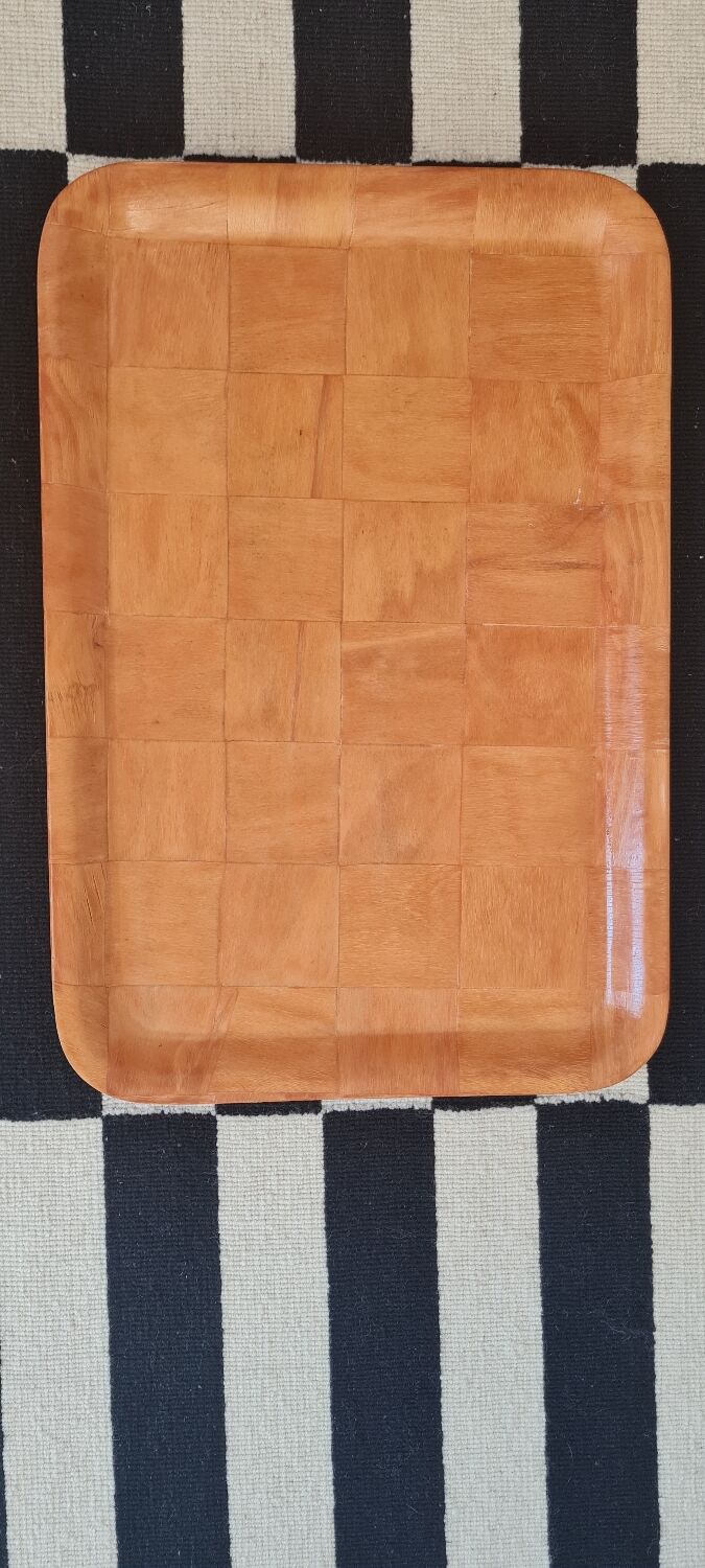 Plateau en bois vintage