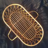 Vintage rattan couffin