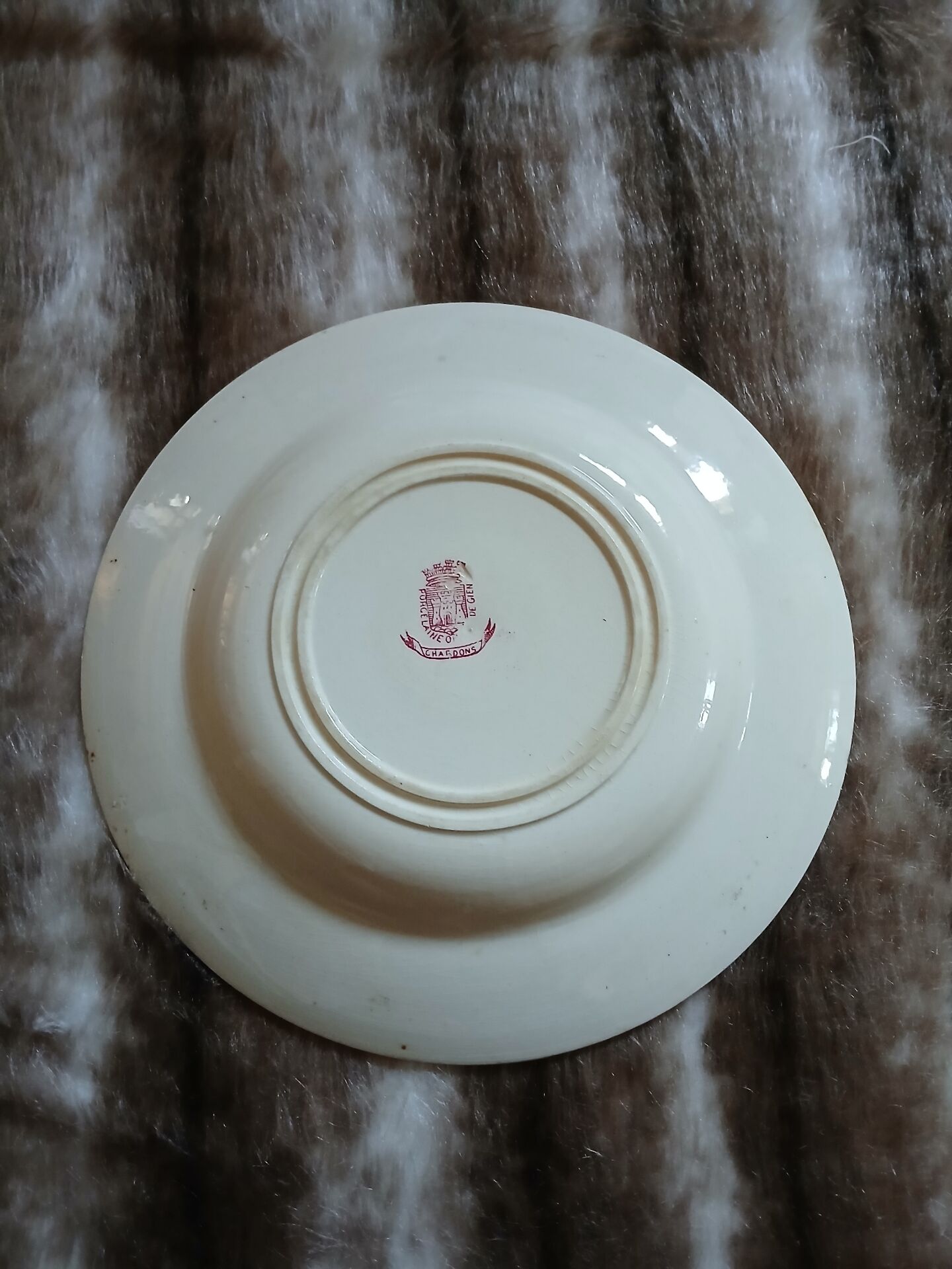 8 antique deep plates in ironstone
