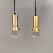 Two icicle pendant lamps from the Danish brand Vitrika, 1970s–80s.