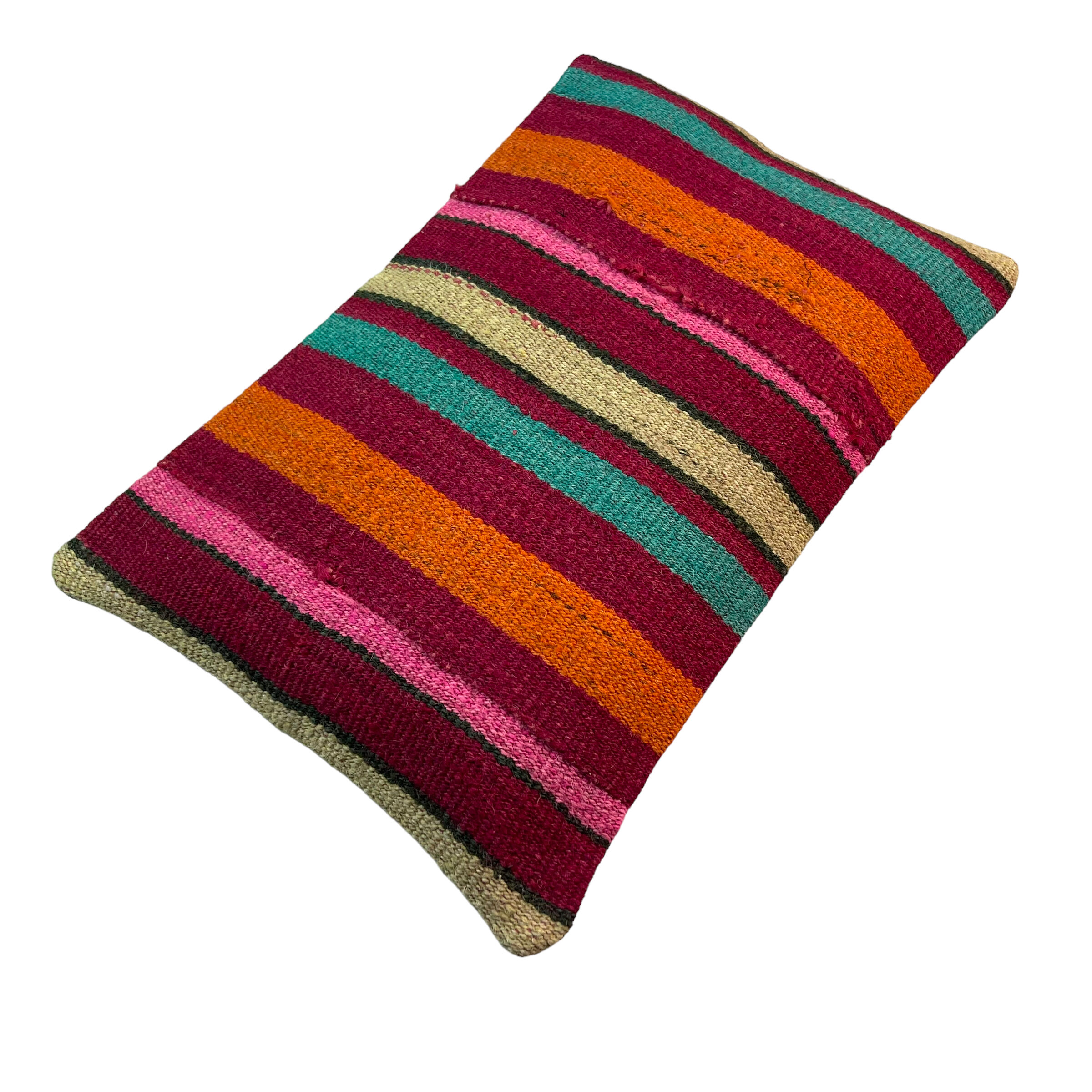 Vintage turkish kilim cushion cover, 30 x 50 cm