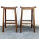 Pair of brutalist style stools