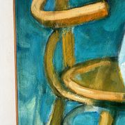 Still life on a chair, signed Miguel Anibal 98