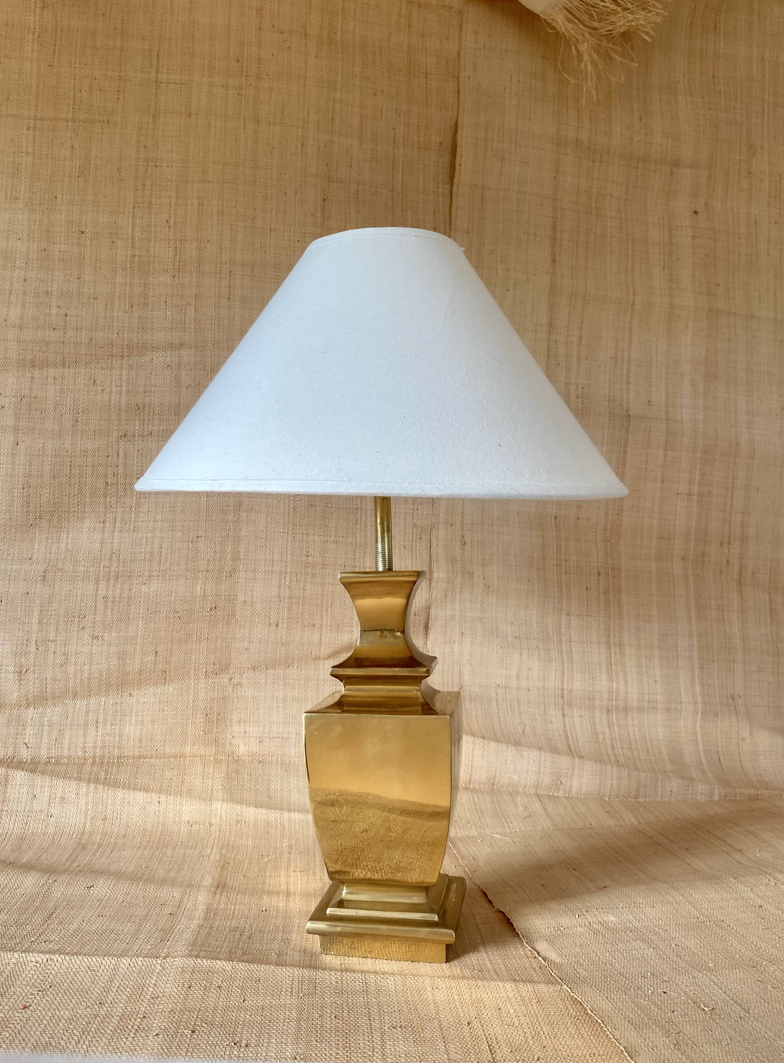 Regina lamp from the 80s, 2 m fabric cable, lampshade.