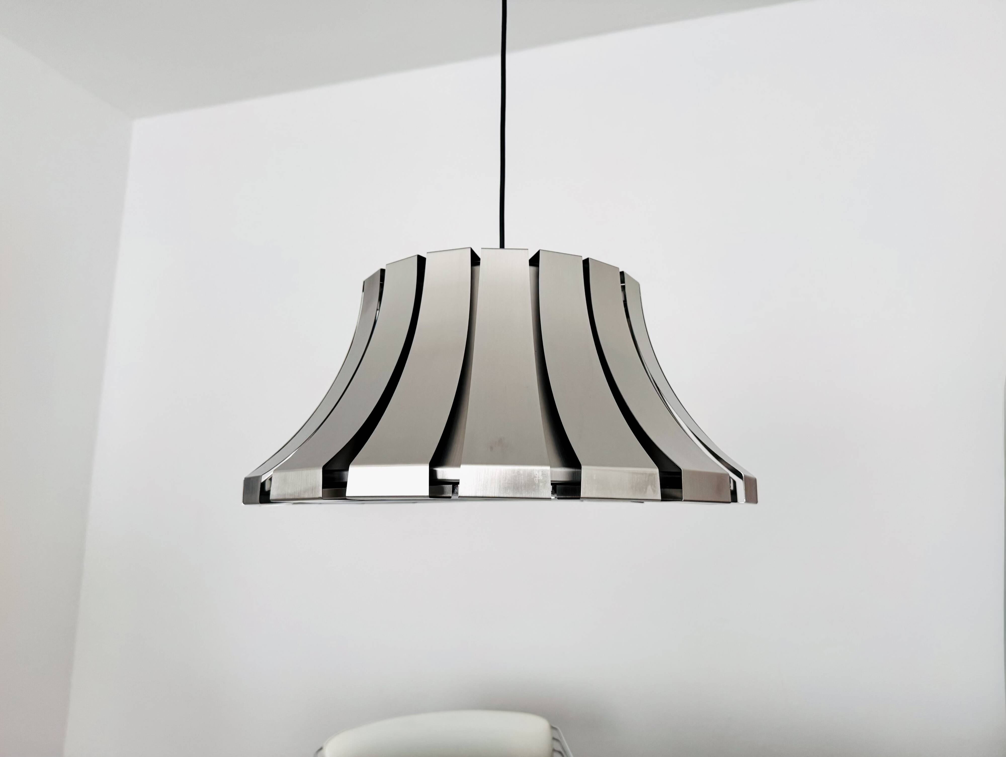 Metal Pendant Lamp by Elio Martinelli for Martinelli Luce