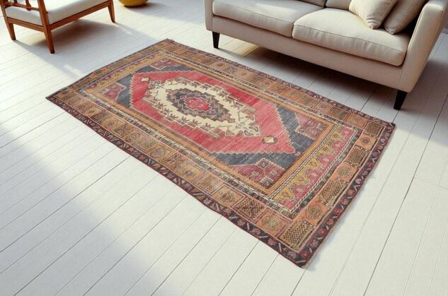 Turkish Vintage Home Living Rug