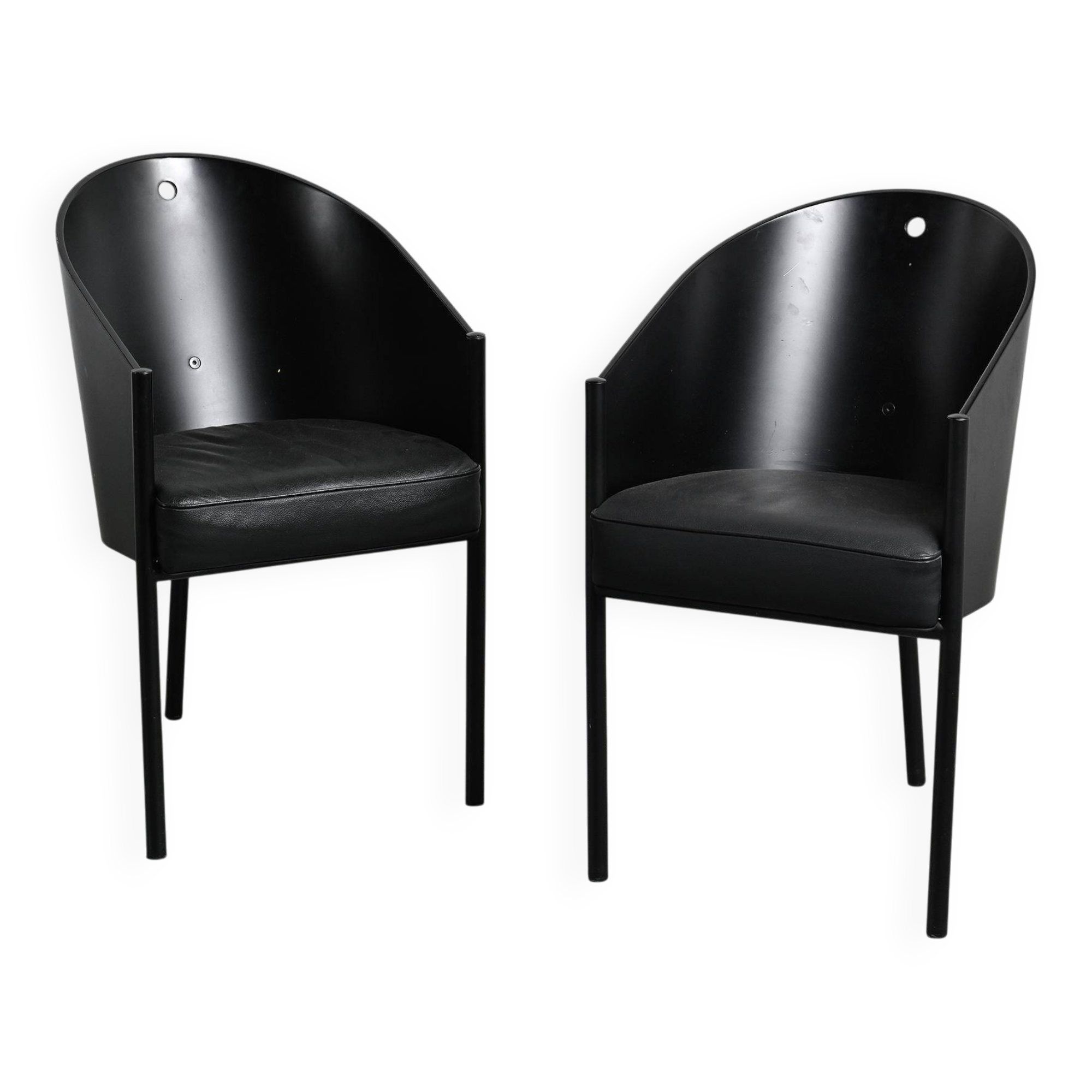 Pair of Costes armchairs by Philippe Starck, circa 1984.