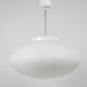 Up to 40 huge elliptical opaline glass pendants, in the style of Lisa Johansson-Pape.
