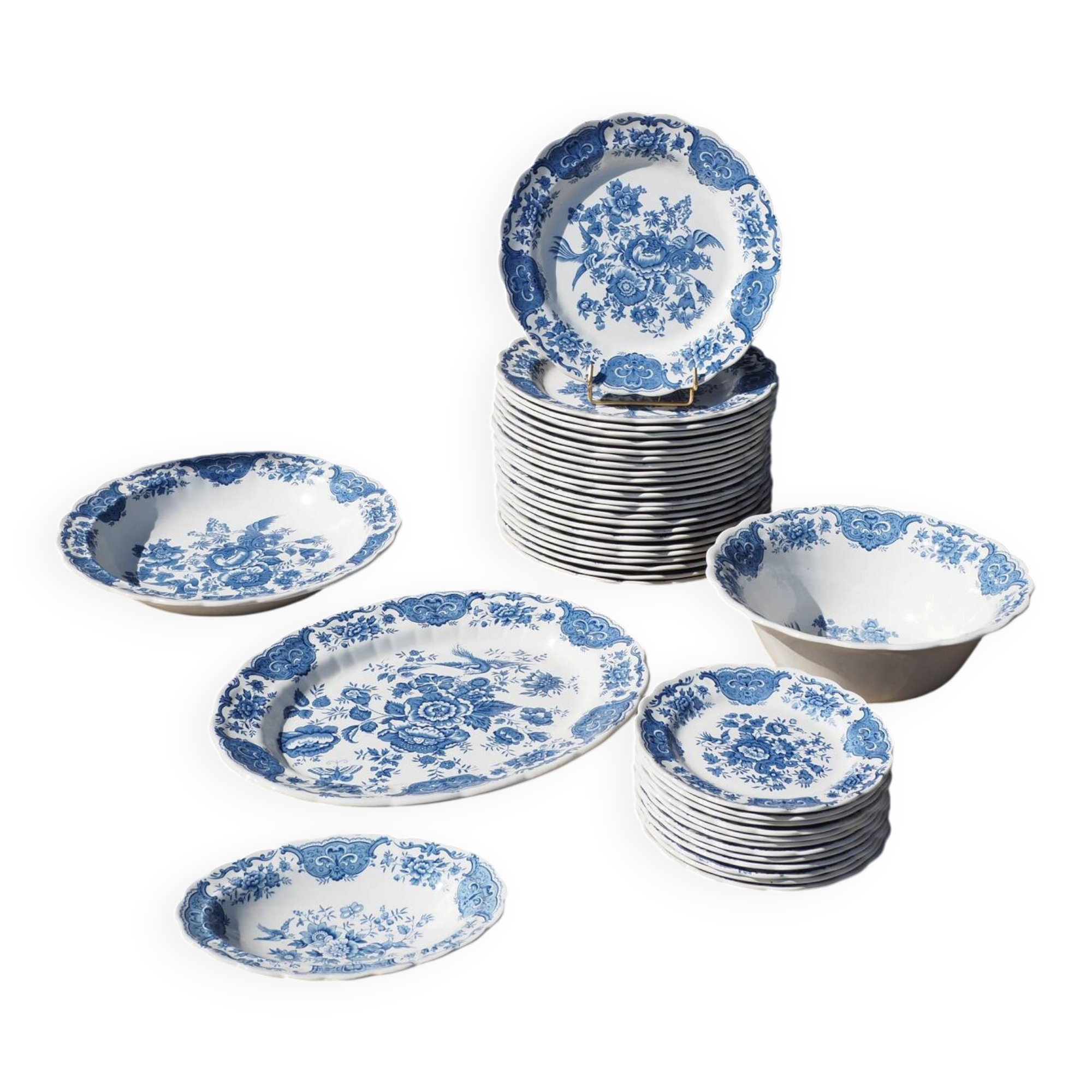 English porcelain service Ridway Staffordshire, 1980s