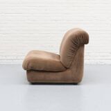 Italian Mimo Padova Lounge Chair Chenille 1970s