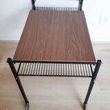 Table porte-électrophone, porte vinyles, vintage, table d'appoint, console,  desserte