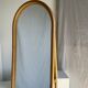 Floor mirror in bamboo and rattan H:1m80