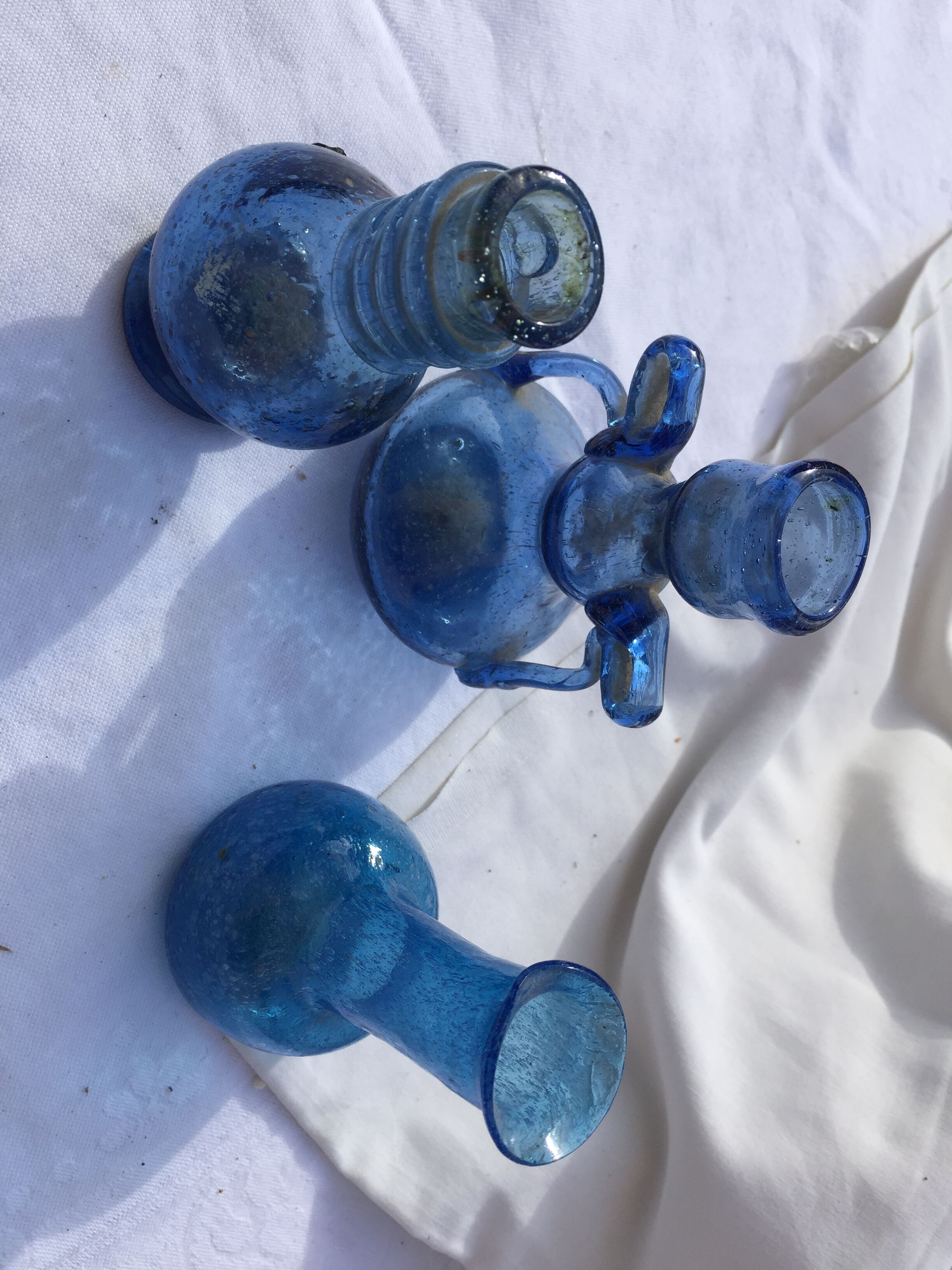 Trio of old bottles