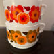 Vintage chocolate cup Arcopal lotus 70s pops
