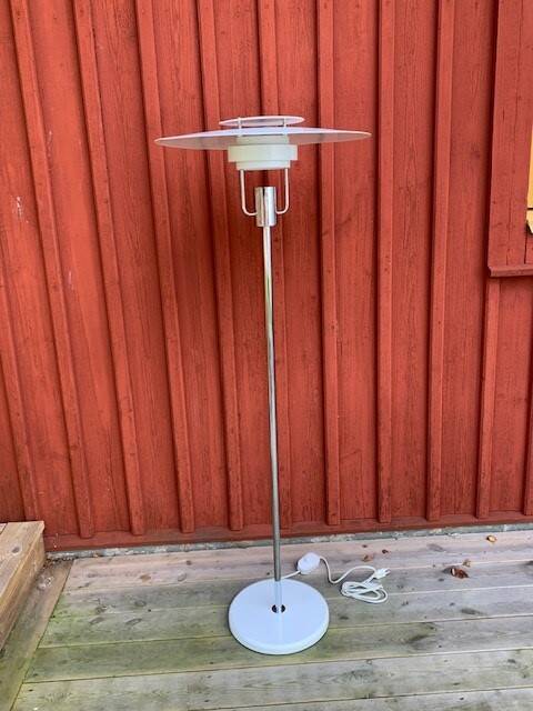 Scandinavian metal floor lamp from the 70s/80s