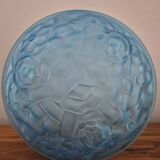 Art Deco ceiling light in pressed glass signed Degué – Ø 35 cm