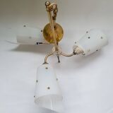 50s rockabilly three-light chandelier