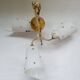 50s rockabilly three-light chandelier