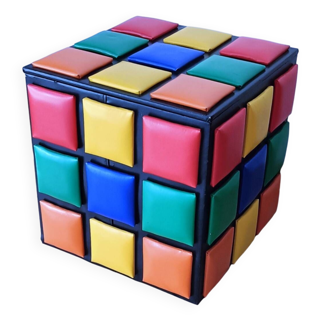 Rubik's cube pouf Selency