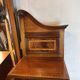 Console d'entrée/coiffeuse vintage édouardienne incrustée – 1900-1910