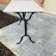 Table bistrot en marbre de carrare
