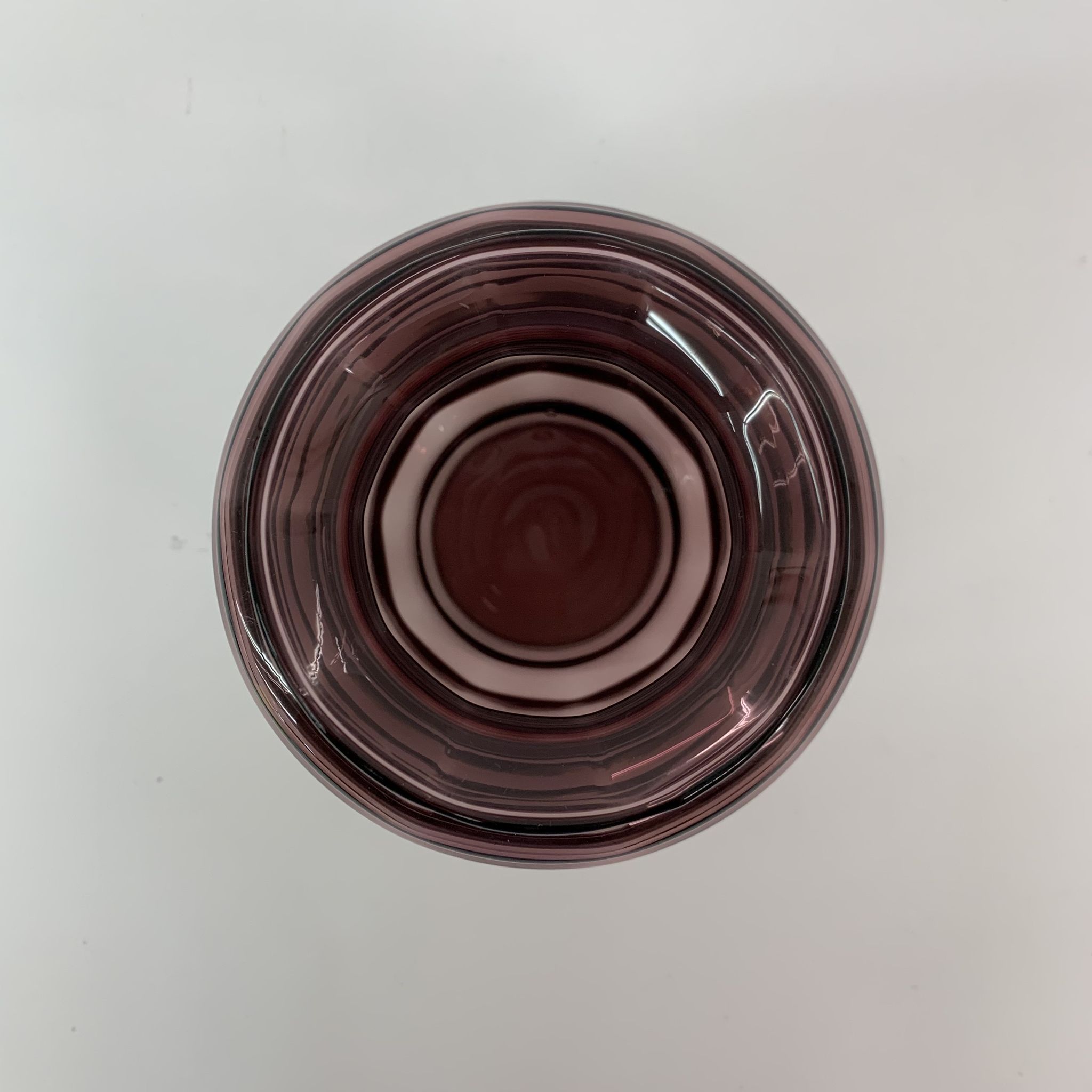 Vase Art déco Doyen en verre violet, années 1930