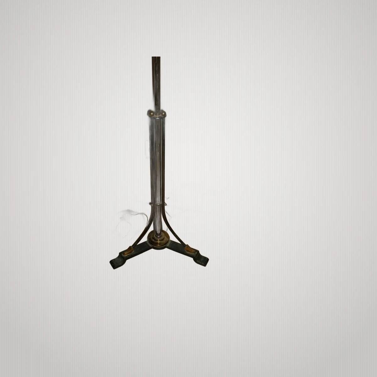 Vintage mid-century reading lamp in bronze and brass by Lunel Arlus.