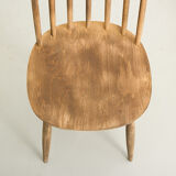 4 bistro chairs with solid wood bars