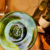 Vase in gradients of green Murano