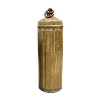 Vintage brass hot water bottle