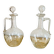 Pichets où carafons à vins en verres époque XIXe