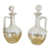Pichets où carafons à vins en verres époque XIXe