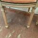 Pair of Louis XVI style armchairs in 20th century patinated beech