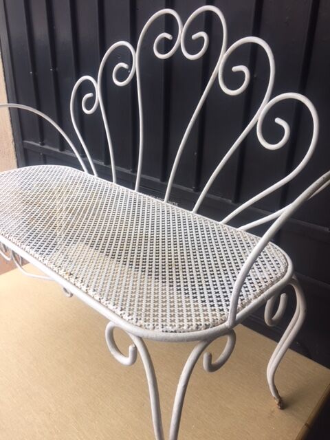 Wrought iron bench
