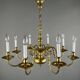 Classic Style Gilded Brass Chandelier, 20th Century