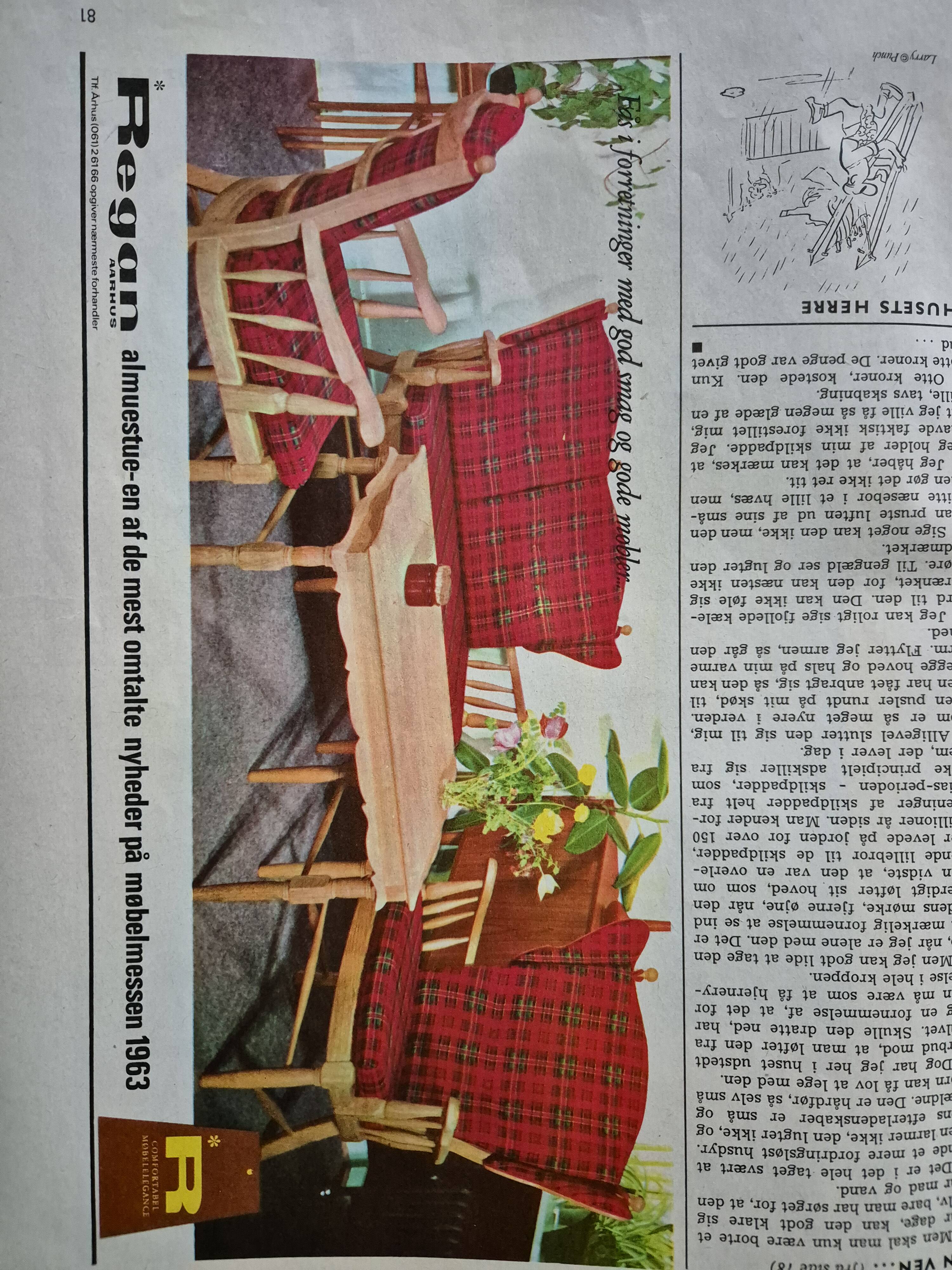 Années 1960, design danois, fauteuil à dossier haut par Regan Møbelfabrik, Aarhus, état d'origine.