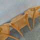 6 chaises de bistrot luterma vintage