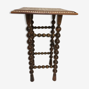 vintage Moroccan harness table