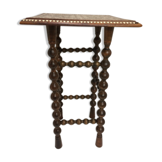vintage Moroccan harness table