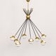 Italian Brass Sputnik Chandelier In Stilnovo Style