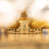 plafonnier fleur en verre Murano par Ernst Palme, Allemagne, années 1970