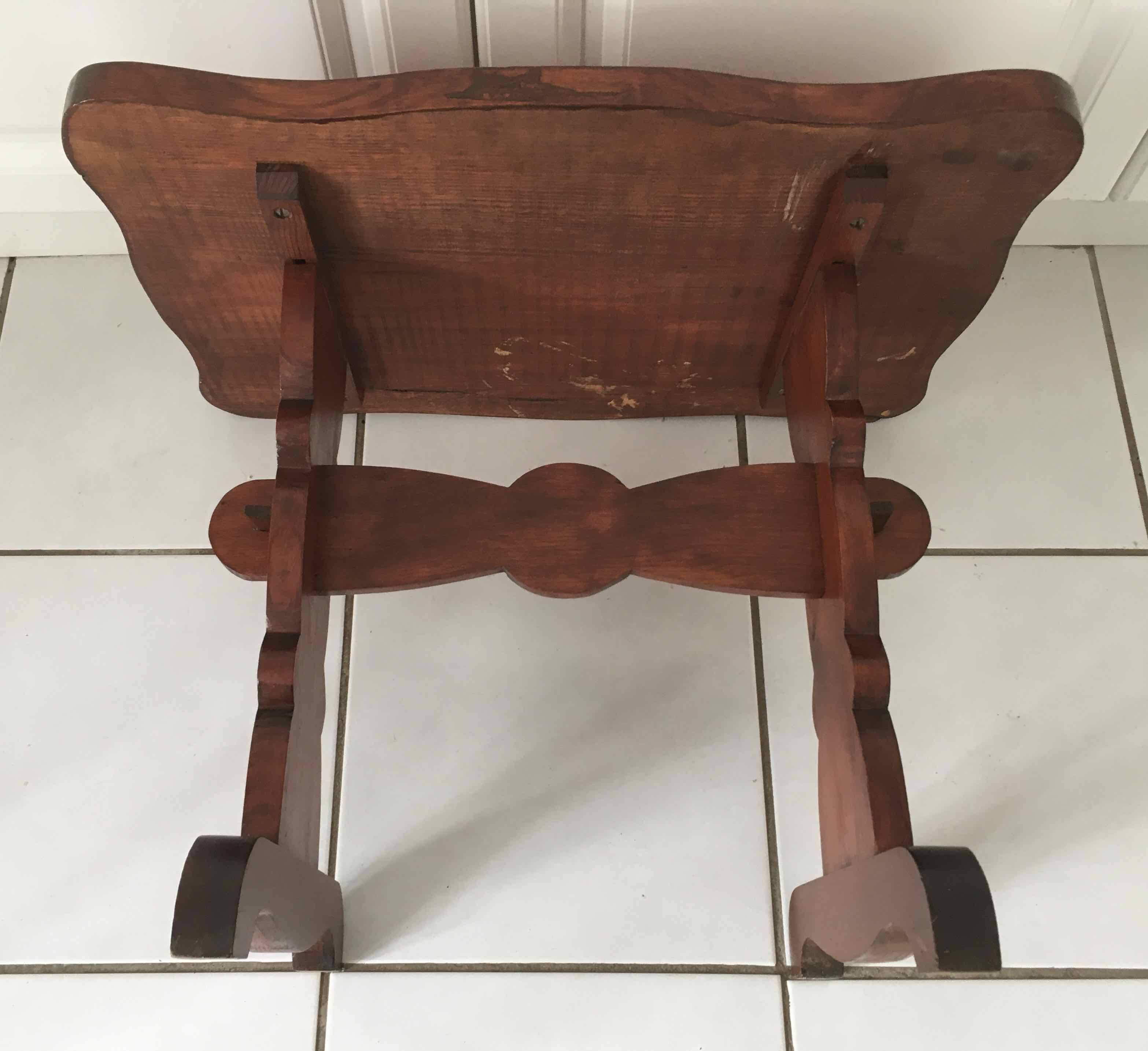 Table basse de chalet, style montagnard