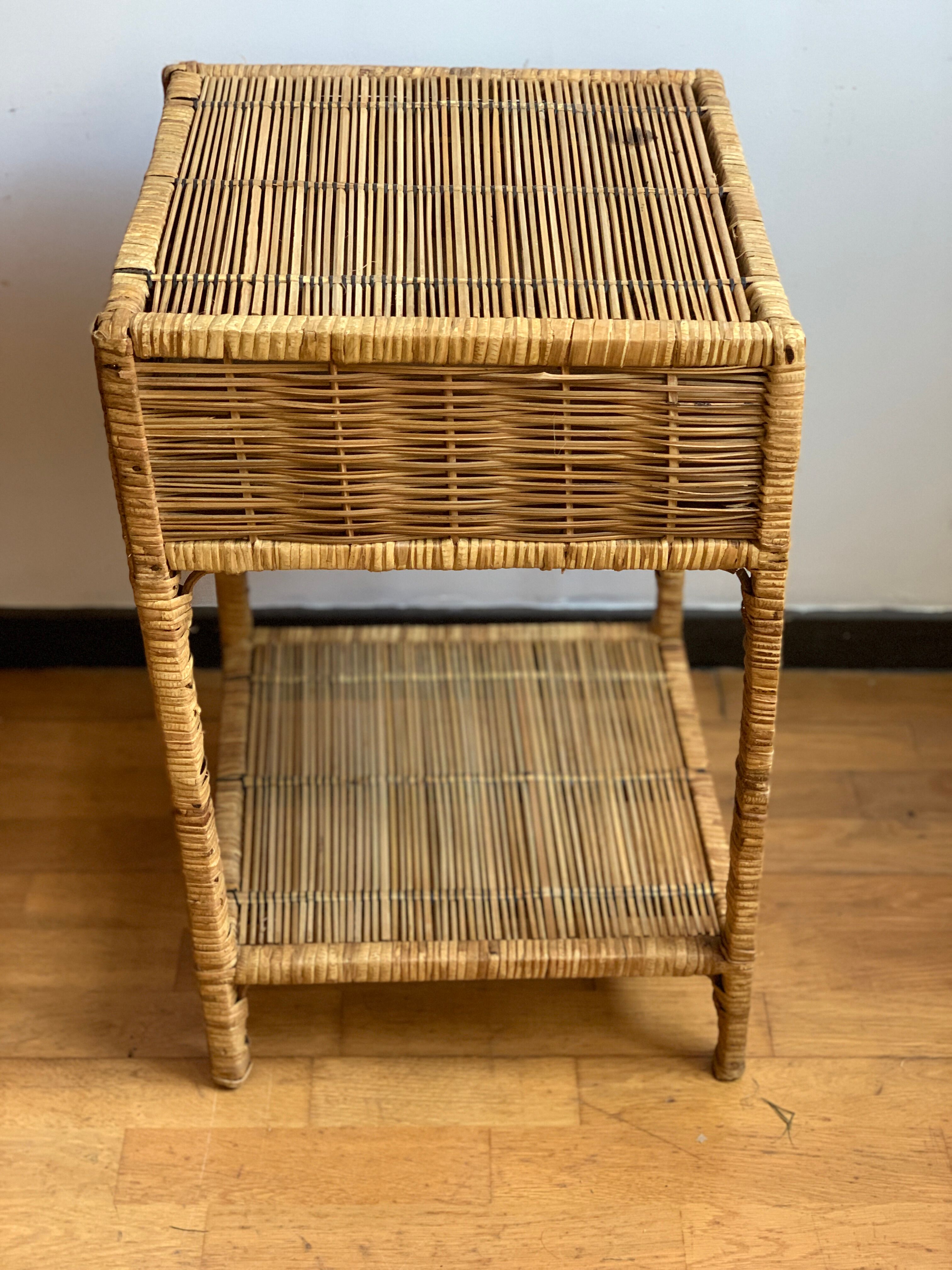Meuble rotin vintage