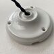 Old vintage opaline bell pendant lamp