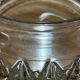 Vintage geometric moulded glass ceiling lampshade 1970 – Empty pot